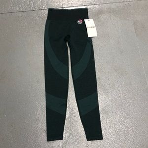 Pink seamless workout tights